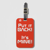 Hong Kong National Flag Funny Patriotic Bagagelabel (Voorkant (verticaal))