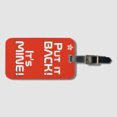 Hong Kong National Flag Funny Patriotic Bagagelabel (Voorkant (horizontaal))
