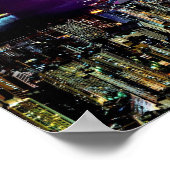 Hong Kong night skyline Poster (Hoek)