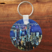 Hong Kong night skyline Sleutelhanger (Voorkant)