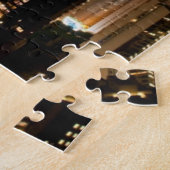 Hong Kong Night Skyline uit de Victoria Peak Legpuzzel (Zijkant)