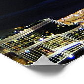 Hong Kong Nightscape Travel Poster (Hoek)