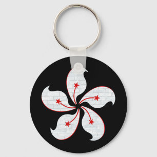Hong Kong Orchid Sleutelhanger