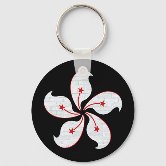 Hong Kong Orchid Sleutelhanger (Voorkant)