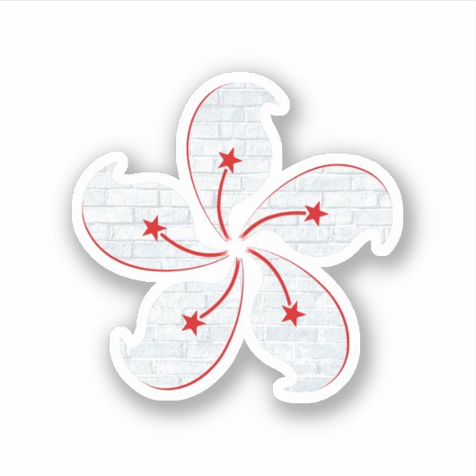 Hong Kong Orchid Sticker (Voorkant)