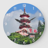 Hong Kong Pearl van de Orient Round Wall Klock Grote Klok (Voorkant)
