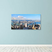 Hong Kong Pearl van de Orient Stretch Canvas Print (Insitu (Houten vloer))
