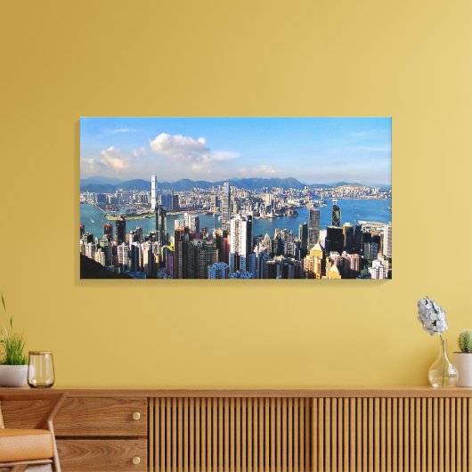 Hong Kong Pearl van de Orient Stretch Canvas Print (Insitu (Woonkamer))