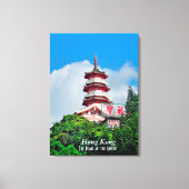 Hong Kong Pearl van de Orient Stretch Canvas Print (Voorkant)