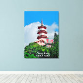 Hong Kong Pearl van de Orient Stretch Canvas Print (Insitu (Houten vloer))