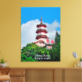 Hong Kong Pearl van de Orient Stretch Canvas Print (Insitu (Woonkamer))