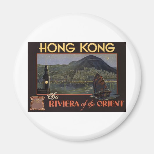 Hong Kong ~ Riviera van de Orient Magneet (Voorkant)