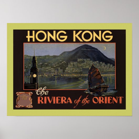 Hong Kong ~ Riviera van de Orient Poster (Voorkant)