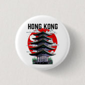 Hong Kong Ronde Button 3,2 Cm (Voorkant)
