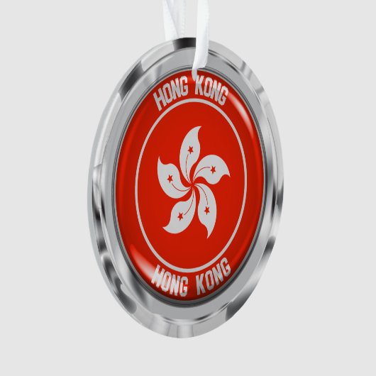Hong Kong Round Emblem Ornament (voorkant)