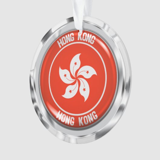 Hong Kong Round Emblem Ornament (voorkant)