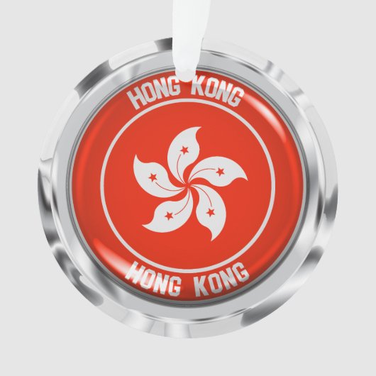 Hong Kong Round Emblem Ornament (voorkant)