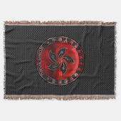 Hong Kong Ruby Medallion op de afdruk van koolstof Deken (Voorkant)