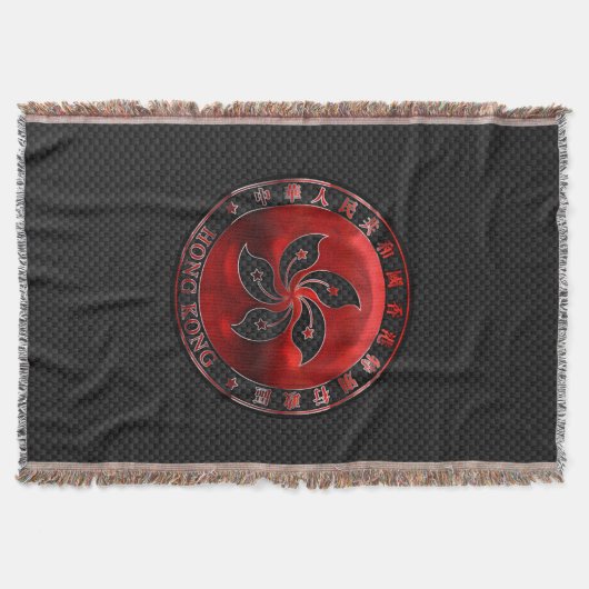 Hong Kong Ruby Medallion op de afdruk van koolstof Deken (Voorkant)