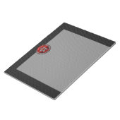 Hong Kong Ruby Orchid Inlay over het afdrukken van Notitieblok (Schuin)