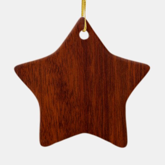 Hong Kong Ruby Seal on Mahogany Print Keramisch Ornament (Achterkant)