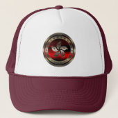 Hong Kong Ruby Seal on Mahogany Print Trucker Pet (Voorkant)