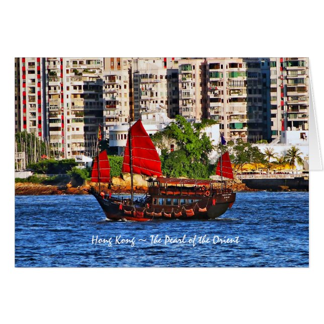 Hong Kong Sampan De parel van de Oriënt (Voorkant Horizontaal)
