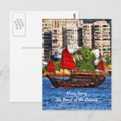 Hong Kong Sampan De parel van de Oriënt Briefkaart (Voorkant / Achterkant)