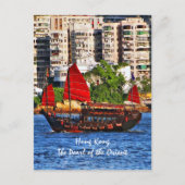 Hong Kong Sampan De parel van de Oriënt Briefkaart (Voorkant)