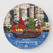 Hong Kong Sampan De parel van de Oriënt Grote Klok (Voorkant)