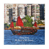 Hong Kong Sampan De parel van de Oriënt Tegeltje (Voorkant)