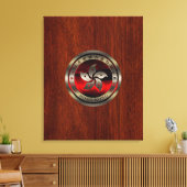 Hong Kong Seal on Mahogany Print (Insitu (Woonkamer))