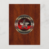Hong Kong Seal on Mahogany Print Briefkaart (Voorkant)