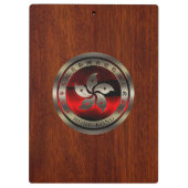 Hong Kong Seal on Mahogany Print Klembord (Achterkant)