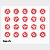 "Hong Kong Seal" Ronde Sticker (Vel)