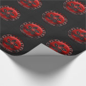 Hong Kong Shield on Carbon Fiber Print Cadeaupapier (Hoek)