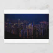 Hong Kong Skyline Briefkaart (Voorkant)