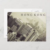 Hong Kong Skyline Briefkaart (Voorkant / Achterkant)