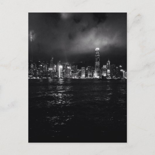Hong Kong Skyline Briefkaart (Voorkant)