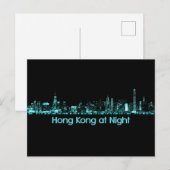 Hong Kong Skyline Briefkaart (Voorkant / Achterkant)