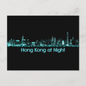 Hong Kong Skyline Briefkaart (Voorkant)