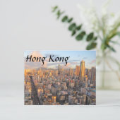 Hong Kong Skyline Briefkaart (Staand voorkant)