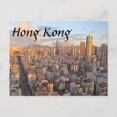 Hong Kong Skyline Briefkaart (Voorkant)