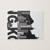 Hong Kong Skyline Buddha Statue Legpuzzel (Horizontaal)