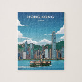Hong Kong skyline Legpuzzel (Verticaal)