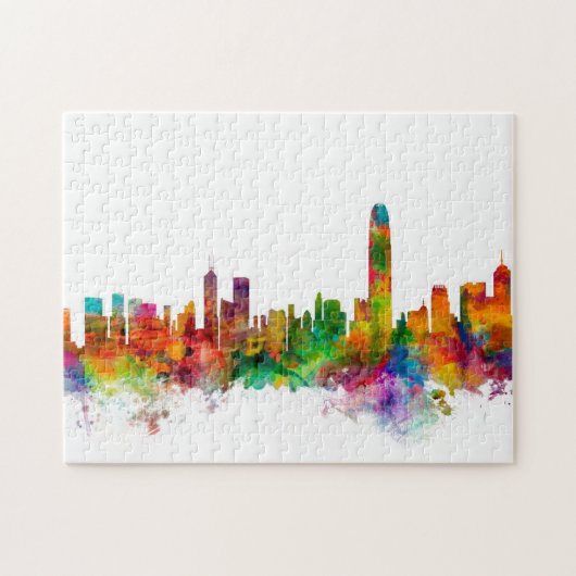 Hong Kong Skyline Legpuzzel (Horizontaal)