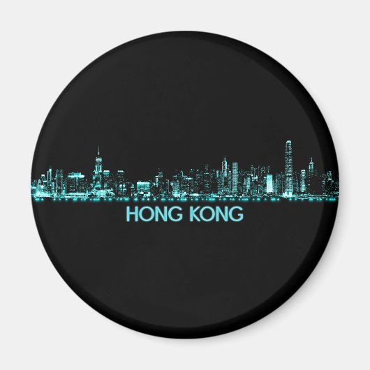 Hong Kong Skyline Magneet (Voorkant)