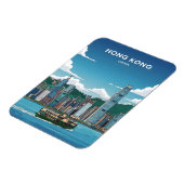 Hong Kong skyline Magneet (Linkerzijde)