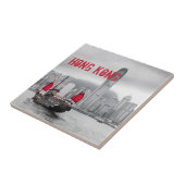 Hong Kong Skyline Panorama Fine Art gift Tegeltje (Zijkant)