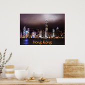 Hong Kong Skyline Poster (Keuken)